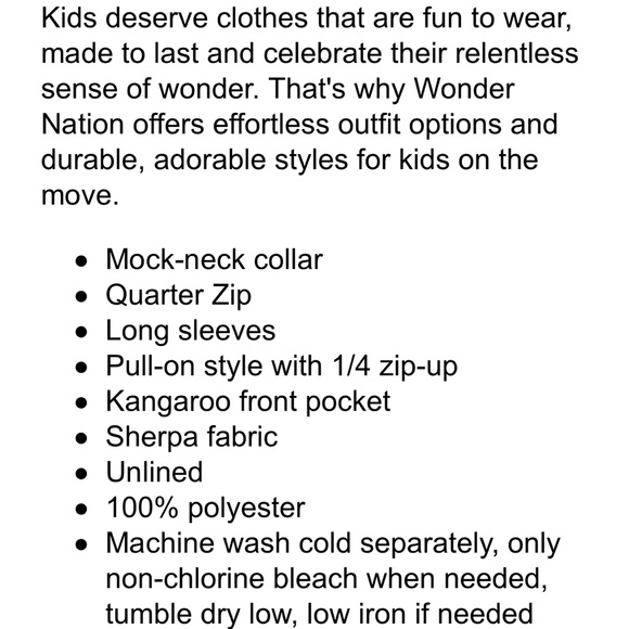 Girls Sherpa Pullover - Picture 4 of 4